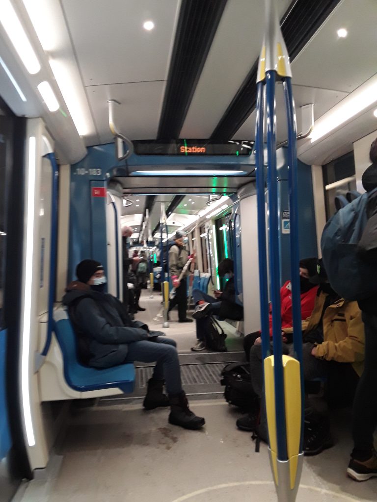 Our new métro trains.  Secdule your journey on the STM site, it works!